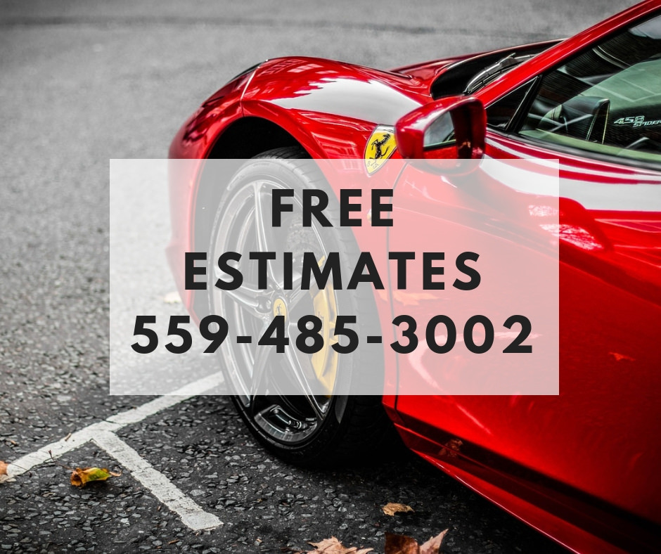 Free Estimate- Fresno Auto Body, glass repair, auto painting, fender repair Fresno, CA